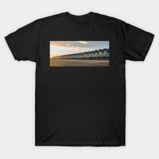 Beach huts, Mersea  Island T-Shirt